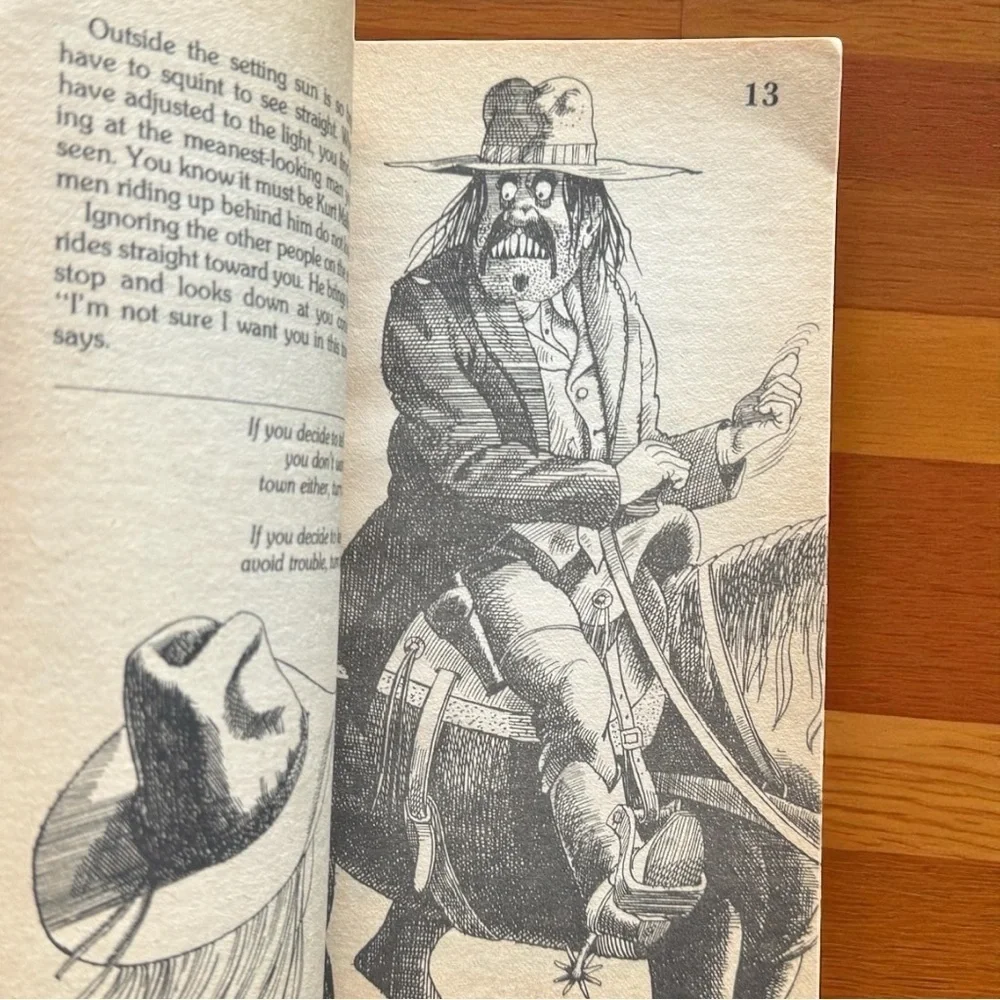 Vintage 1980 Choose Your Own Adventure #8: Deadwood City by Edward Packard